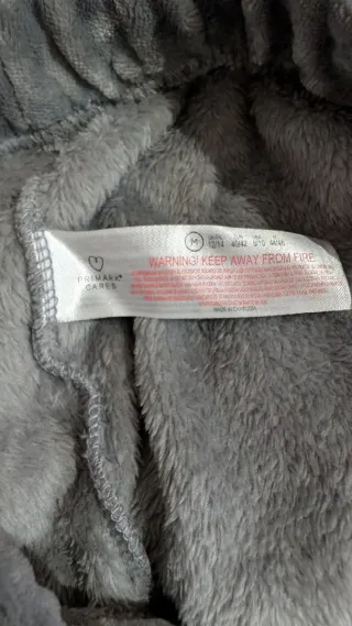 Pijama Primark mujer gris calentito