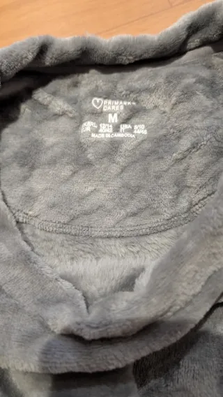 Pijama Primark mujer gris calentito