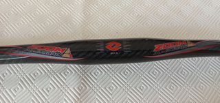 Manillar Zoom plano 31.8x610mm AL+Carbono brillo.