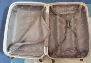 Maleta de cabina plateada venta en persona