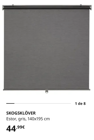 Estor Gris Ikea Skogsklöver 140x195