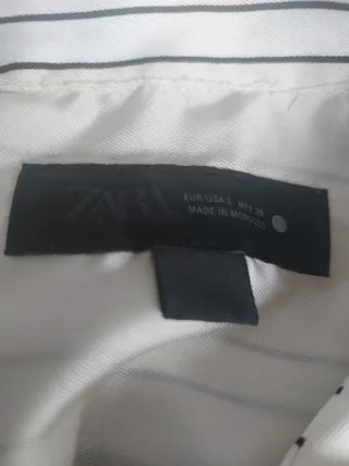 Blusa Zara nueva Beige y Negra Talla M