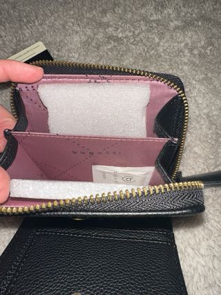 Monedero Bugatti Negro Nuevo