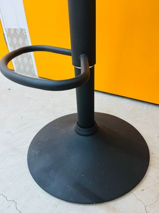 Taburetes blancos de metal taburetes polipiel 2 ud