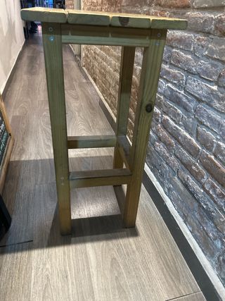 5 Taburetes de Bar de Madera