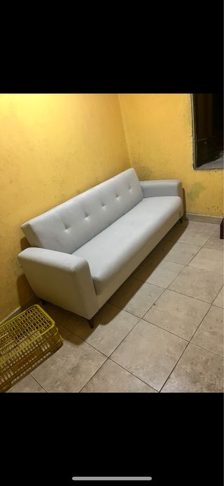 Sofá Cama Gris Tela