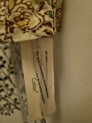 Canottiera fantasia marrone e beige