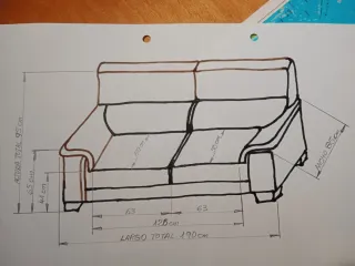 Sofá de tela amarillo/mostaza