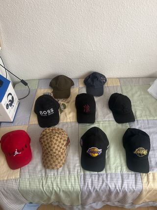 Gorras de marca lakers , hugoboss , jordan etc