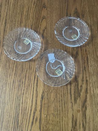 Set 3 Piatti Cristallo 24 Pbo Richard Ginori