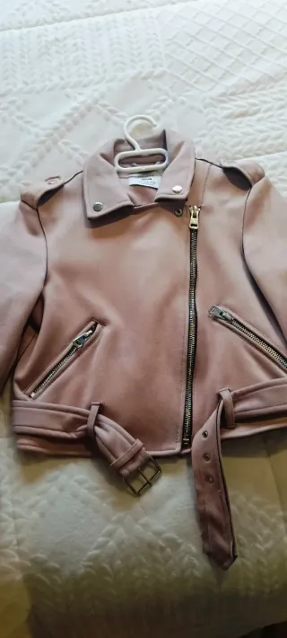 Cazadora ante rosa Talla S