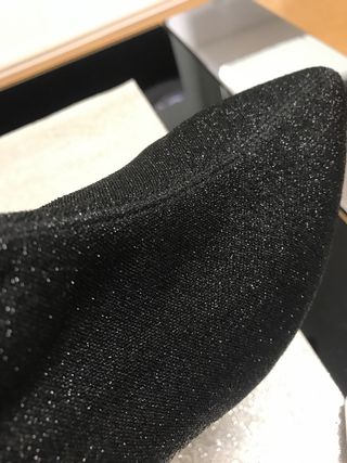 Botines elásticos negros brillantes talla 37