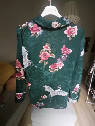 Camisa Estampada Cruzada