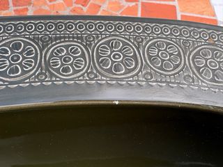 Centro de mesa Margherita italiano vintage de loza