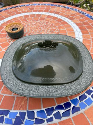 Centro de mesa Margherita italiano vintage de loza