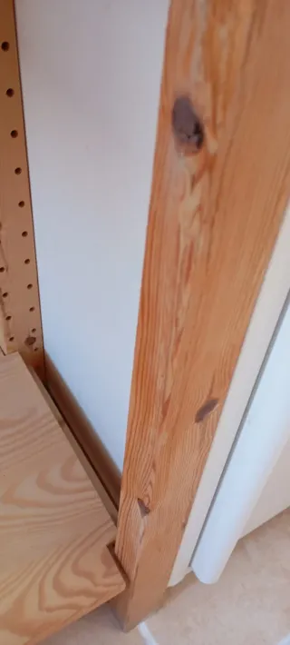 Estantería Ikea Pino con Armario Aluminio