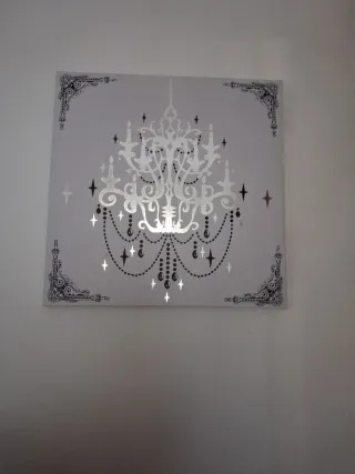 Cuadro Decorativo Lámpara Colgante, 38X38 en 3€