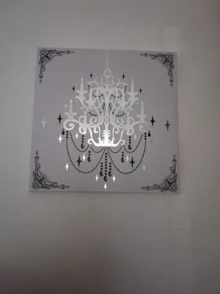 Cuadro Decorativo Lámpara Colgante, 38X38 en 3€