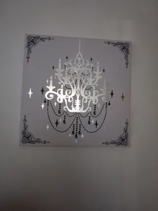 Cuadro Decorativo Lámpara Colgante, 38X38 en 3€