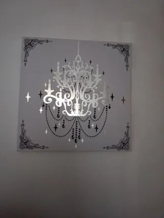 Cuadro Decorativo Lámpara Colgante, 38X38 en 3€