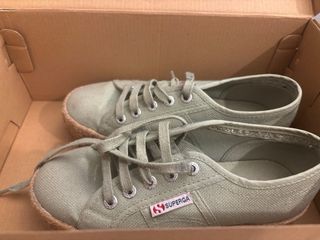 Zapatillas Superga suela esparto verde