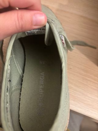 Zapatillas Superga suela esparto verde