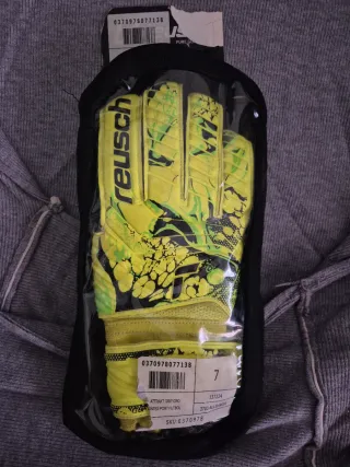 Guantes Portero Talla 7 Amarillo Flúor