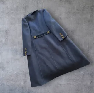 Gabardina azul mujer