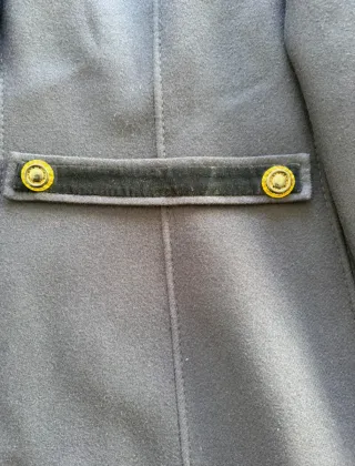 Gabardina azul mujer