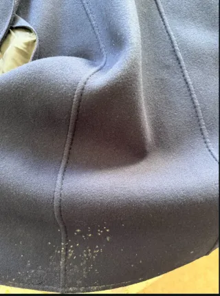 Gabardina azul mujer