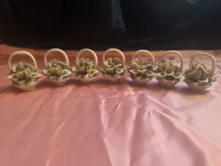 Bomboniere vintage porcellana cestino fiori