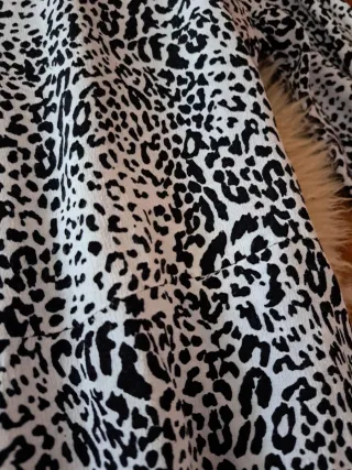 Vestido largo estampado animal print Zara