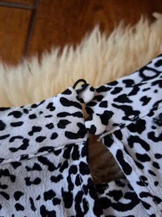 Vestido largo estampado animal print Zara