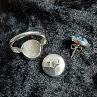 Conjunto Anillo y Pendientes Sargadelos