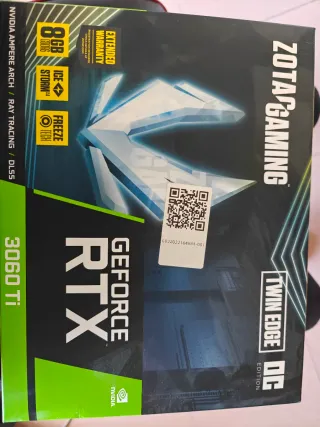 Tarjeta Gráfica ZOTAC 3060 Ti 8GB VRAM