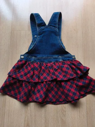 Vestido tejano niña 2-3 años oso