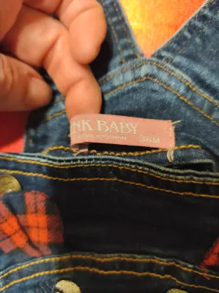 Vestido tejano niña 2-3 años oso