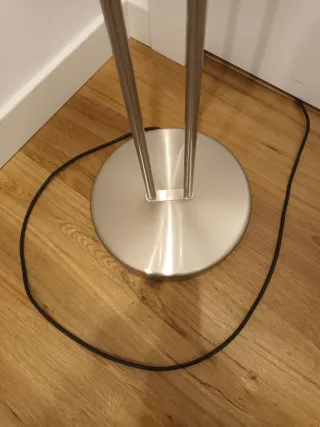 Lámpara de pie inoxidable con lector