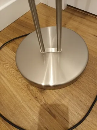 Lámpara de pie inoxidable con lector