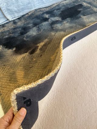 Alfombra grande fibras naturales 2x2 salón