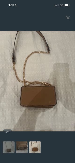 Bolso Mango Marrón/Beige
