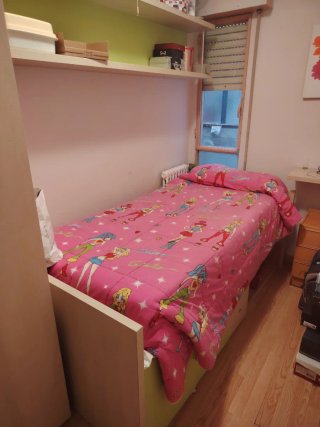 Habitación completa con cama individual