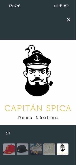 Gorra Capitán de Yate Roja con Laurel