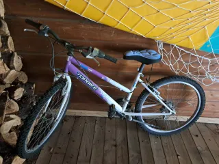 Bicicleta TOPBIKE morada y blanca