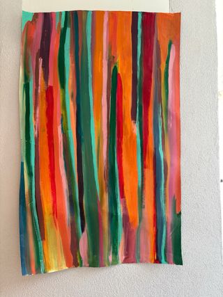 Lienzo pintado a mano deco hogar moderno acrílico