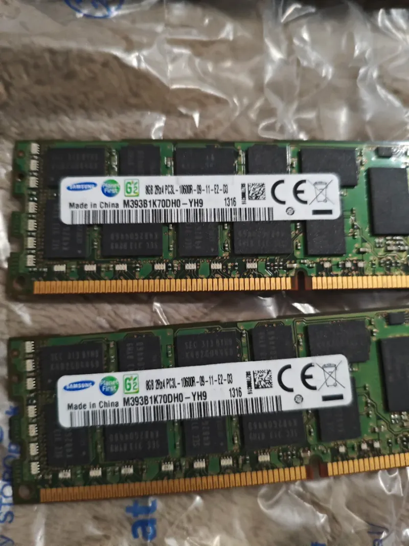 16GB RAM (2x 8GB) DDR3 ECC RDIMM Samsung