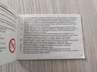 MANUAL DE CONSOLA NINTENDO GAME BOY CLASICA ERBE