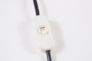 Lampada da tavolo pillola anni '60 vetro opalino