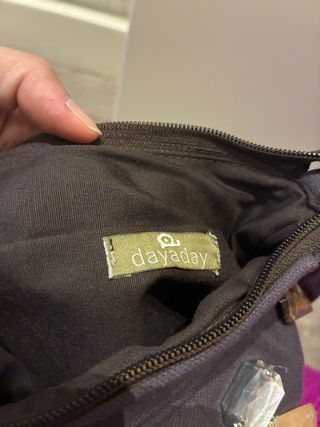 Bolso tela pedrería multicolor