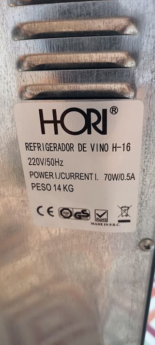 Nevera Botellero Negra